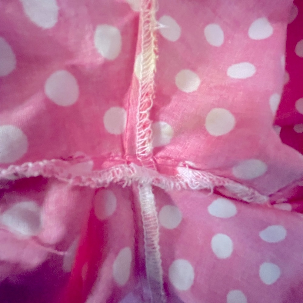 Bettie Page Tatyana playsuit set skirt & romper polka dot flower buttons small - Picture 9 of 9